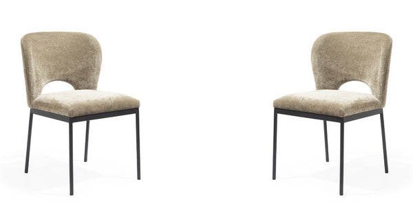 Wolfie Dining Chair - Set of 2 - Olive - Tommy Franks