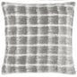 YARROW CHECK 45X45 FEATHER FILLED CUSHION FLINT GREY