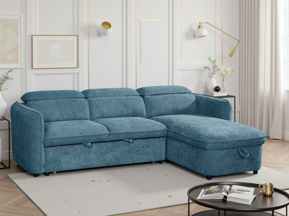 Capri Sofabed Blue Universal Corner - Xshowhome