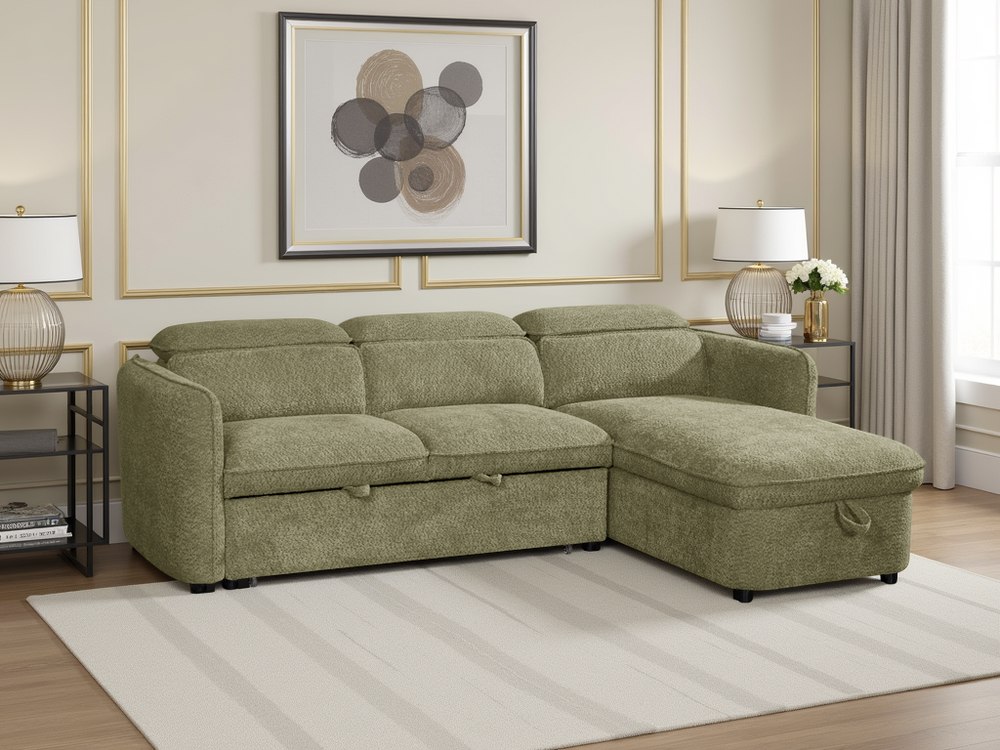 Capri Sofabed Green Universal Corner - Xshowhome