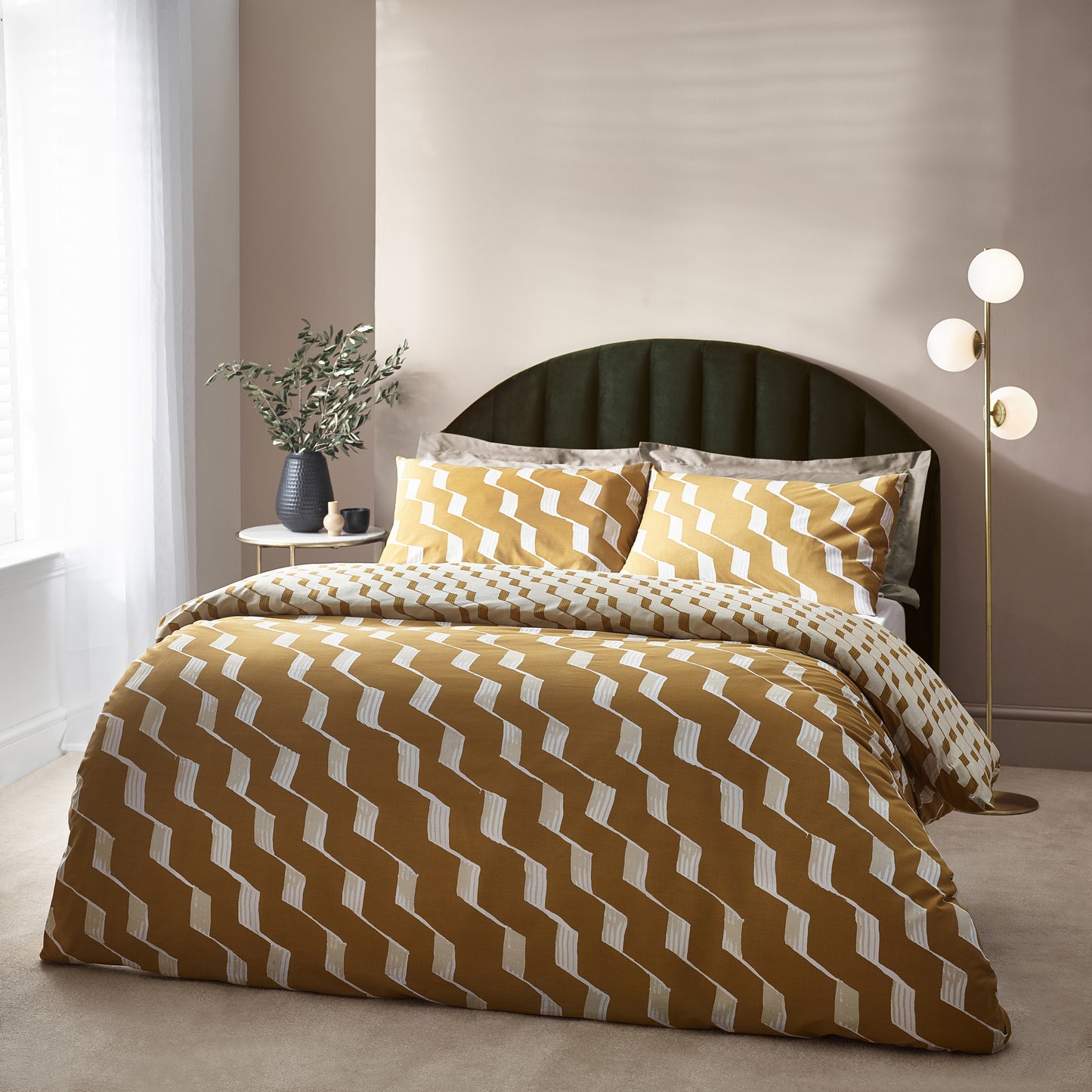 ZABINE SUPER KING DUVET SET HONEY