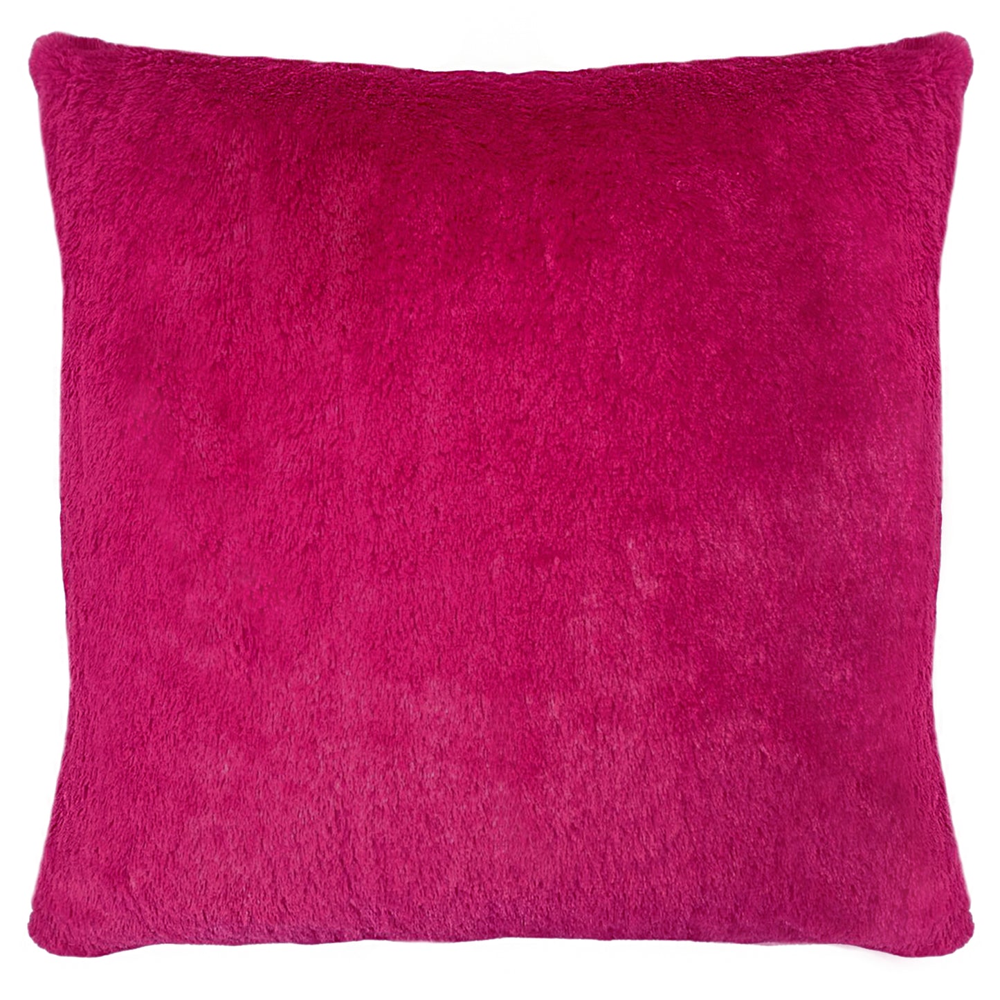 ZERMATT FUR 43X43 FEATHER FILLED CUSHION FUCHSIA