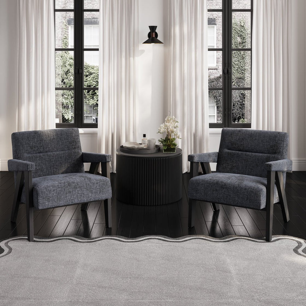 Abel Coal & Black Chair - Canwell Interiors Limited - Canwell