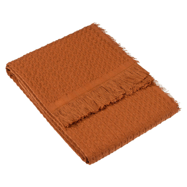 Abel Waffle Throw 130x180 Pecan - Canwell Interiors Limited - Riva