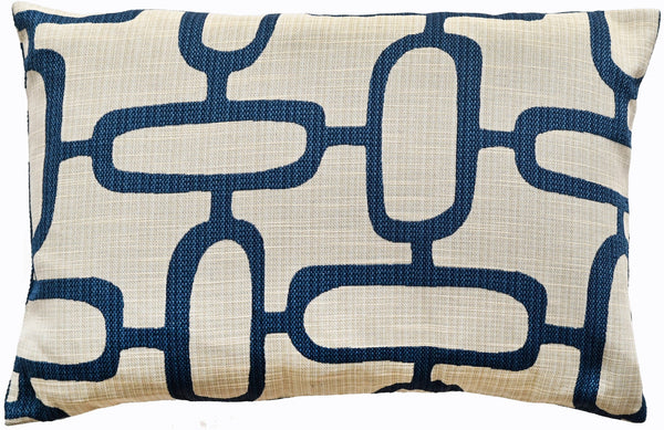 Abstract Chains Jacquard Blue 40x60 - Canwell Interiors Limited - Malini