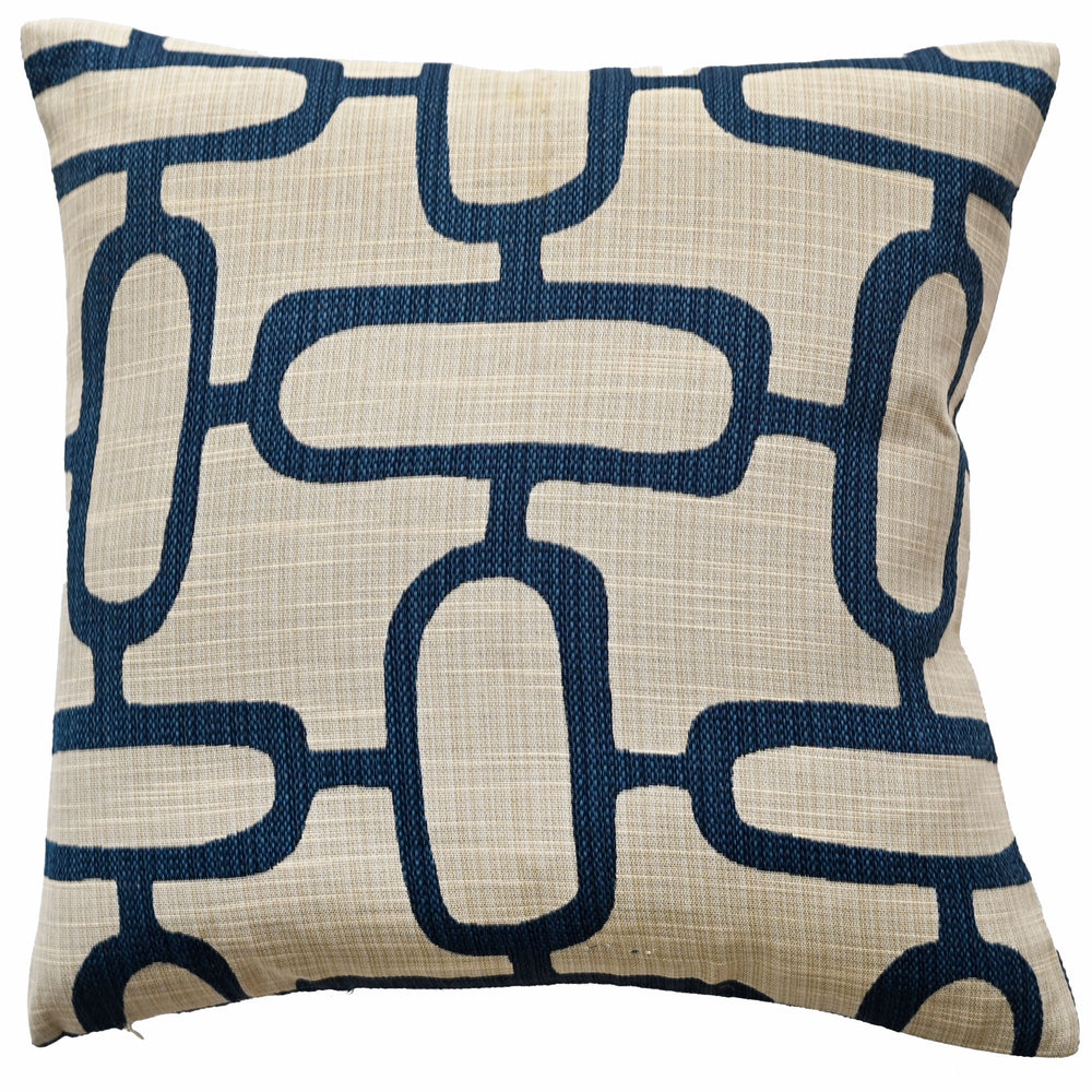 Abstract Chains Jacquard Blue - XShowhome Limited - Malini