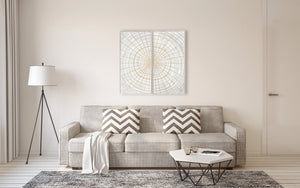Abstract Design 15 Framed Canvas Art 100 x 100cm - XShowhome Limited - Harvard Designs