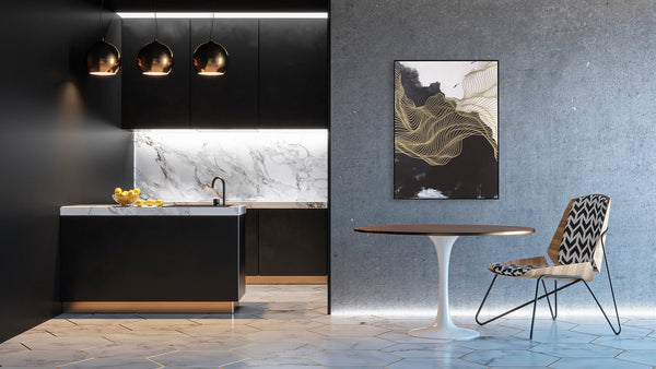 Abstract Design 31 Framed Canvas Print 90 x 120cm - XShowhome Limited - Harvard Designs