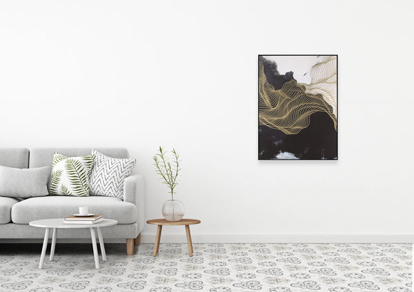 Abstract Design 31 Framed Canvas Print 90 x 120cm - XShowhome Limited - Harvard Designs