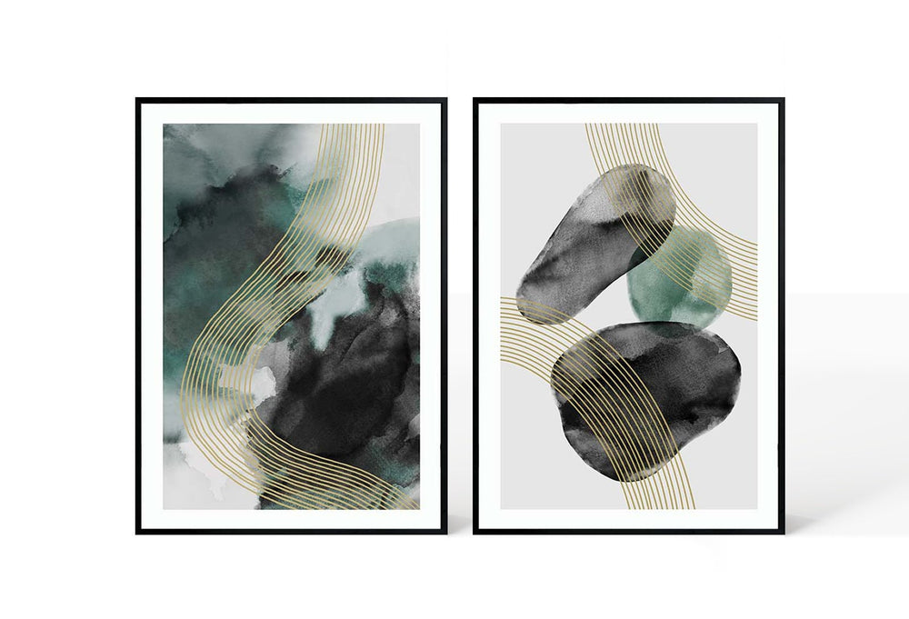 Abstract Design 40 Hand-Finished Canvas Print 50 x 70cm - XShowhome Limited - Harvard Designs