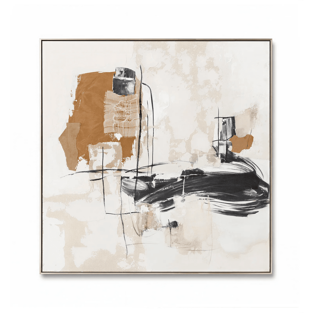 Abstract Design 97 Framed Oil on Canvas 100 x 100cm - XShowhome Limited - Harvard Designs