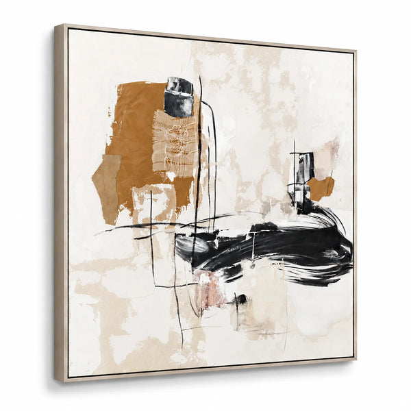 Abstract Design 97 Framed Oil on Canvas 100 x 100cm - Berkeley Designs
