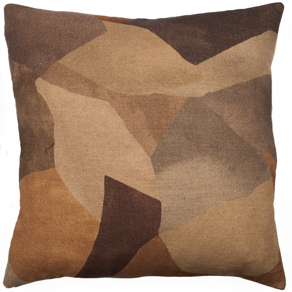Abstract Geos Earthy Linen 50x50 - Canwell Interiors Limited - Malini