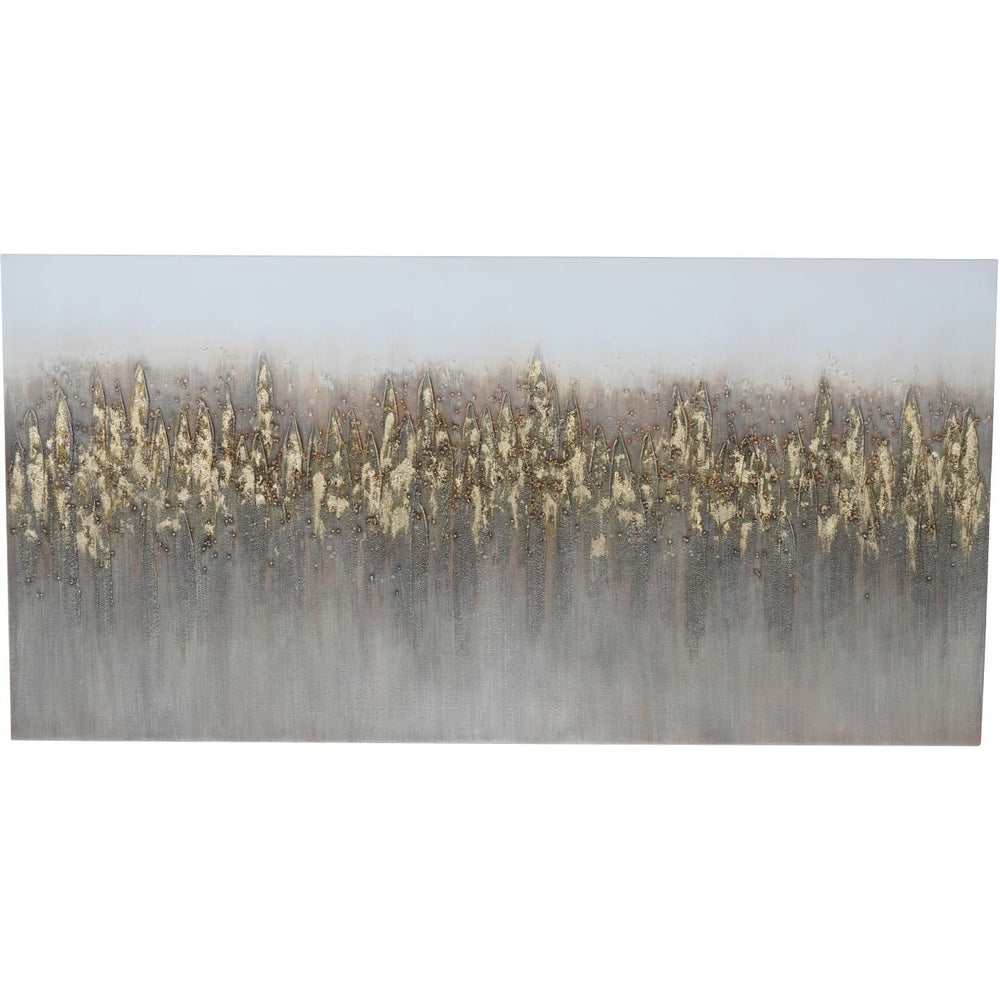 Abstract Golden Reeds Canvas Wall Art 150x75cm - XShowhome Limited - Libra