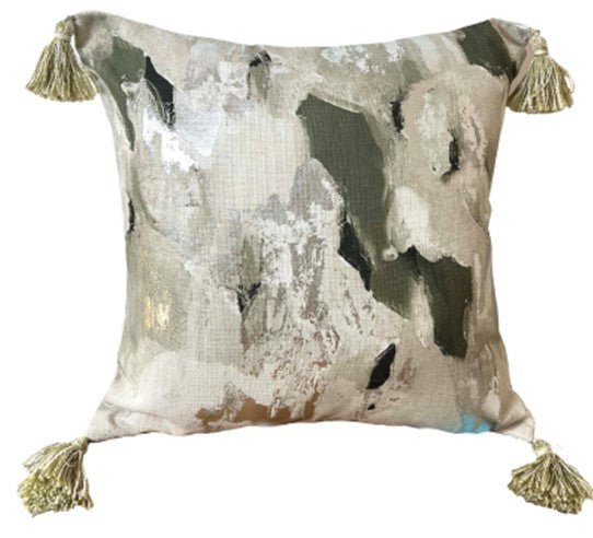 Malini Vision Olive Cushion - Canwell Interiors Limited - Malini