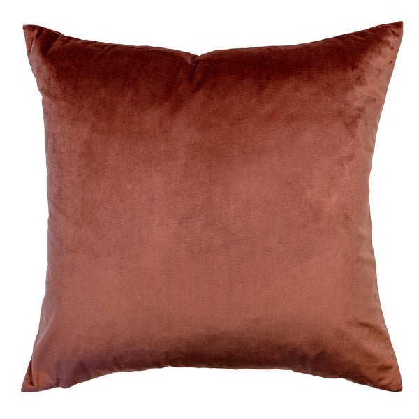 Abstract Printed Lines on Linen Rust 45x45 - Canwell Interiors Limited - Malini