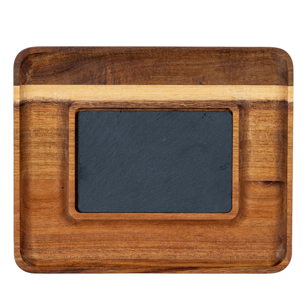 Acacia Serving Tray with Slate - Canwell Interiors Limited - Hills