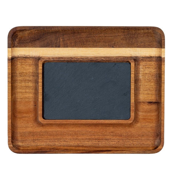 Acacia Serving Tray with Slate - Canwell Interiors Limited - Hills