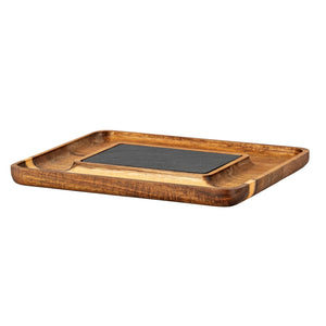Acacia Serving Tray with Slate - Canwell Interiors Limited - Hills