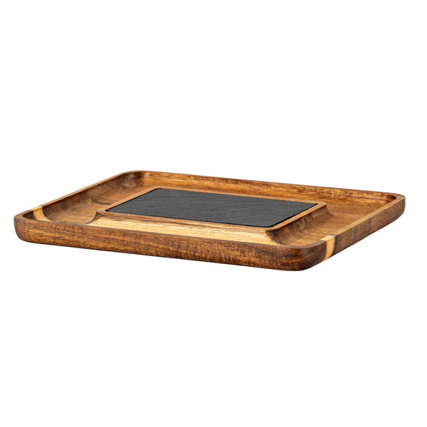 Acacia Serving Tray with Slate - Canwell Interiors Limited - Hills