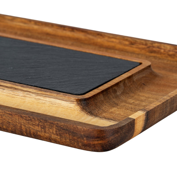 Acacia Serving Tray with Slate - Canwell Interiors Limited - Hills