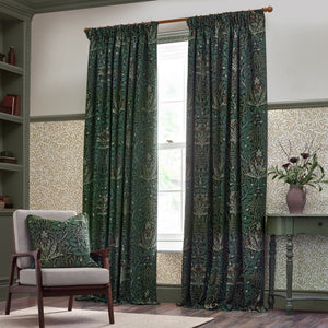 Acorn Multi 167x137 Pencil Pleat Curtains Thyme/Forest - XShowhome Limited - Riva