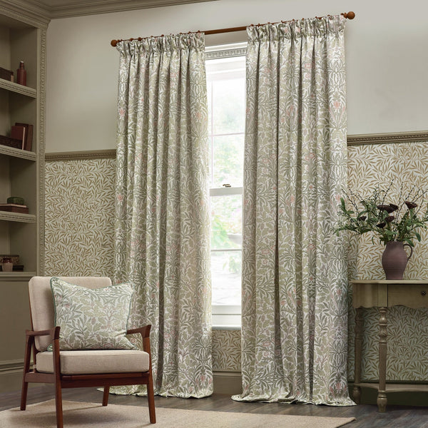 Acorn Multi 228x228 Pencil Pleat Curtains Stone/Sage - XShowhome Limited - Riva