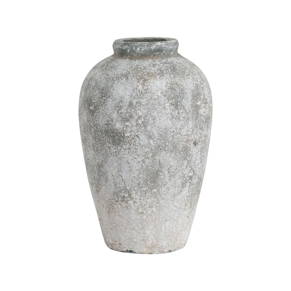 Aged Stone Tall Ceramic Vase - Canwell Interiors Limited - Hills