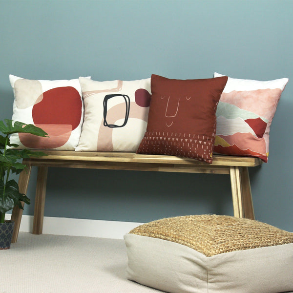 Aida 43x43 Feather Filled Cushion Blush - Canwell Interiors Limited - Riva