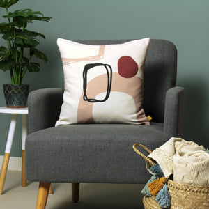 Aida 43x43 Feather Filled Cushion Blush - Canwell Interiors Limited - Riva
