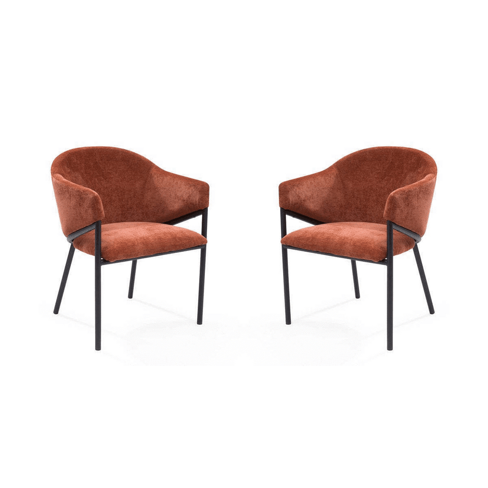Aidan Armchair - Rust - Set of 2 - XShowhome Limited - Tommy Franks