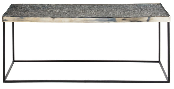 Akola Rectangle Coffee Table in Silver and Glass - XShowhome Limited - Xshowhome