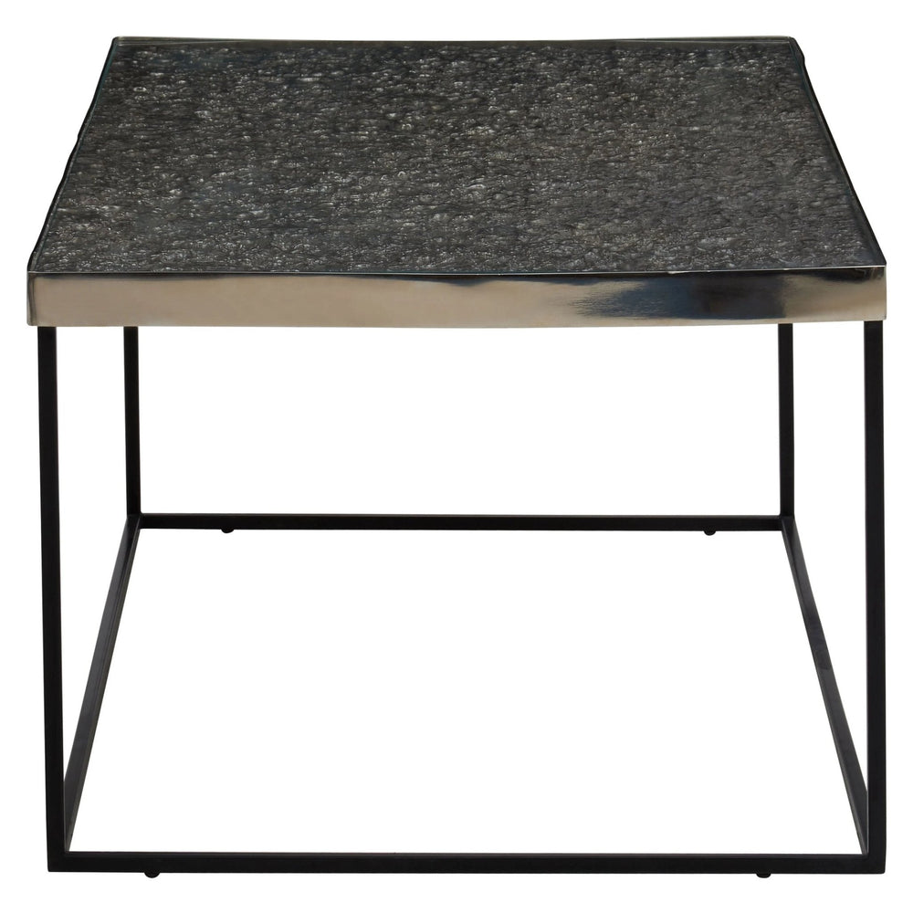 Akola Rectangle Coffee Table in Silver and Glass - XShowhome Limited - Xshowhome