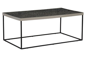 Akola Rectangle Coffee Table in Silver and Glass - XShowhome Limited - Xshowhome