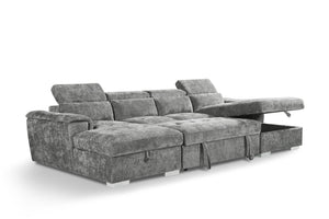 Alaya Sofabed Grey U Shape Corner - XShowhome Limited - Xshowhome