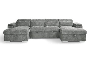 Alaya Sofabed Grey U Shape Corner - XShowhome Limited - Xshowhome