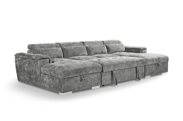 Alaya Sofabed Grey U Shape Corner - XShowhome Limited - Xshowhome