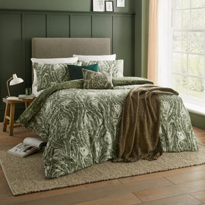 Albus King Size Duvet Set Forest Green - Canwell Interiors Limited - Riva