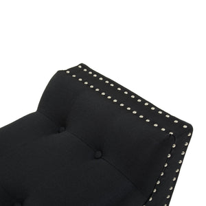 Alea Black Fabric Bench - Canwell Interiors Limited - Xshowhome