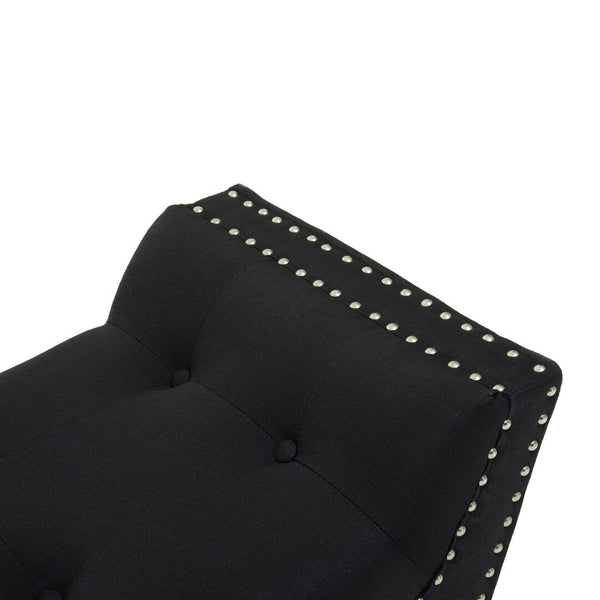 Alea Black Fabric Bench - Canwell Interiors Limited - Xshowhome