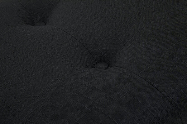 Alea Black Fabric Bench - Canwell Interiors Limited - Xshowhome
