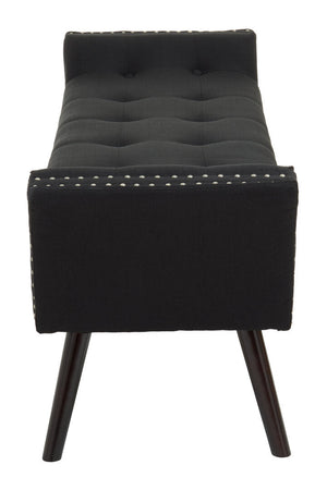 Alea Black Fabric Bench - Canwell Interiors Limited - Xshowhome
