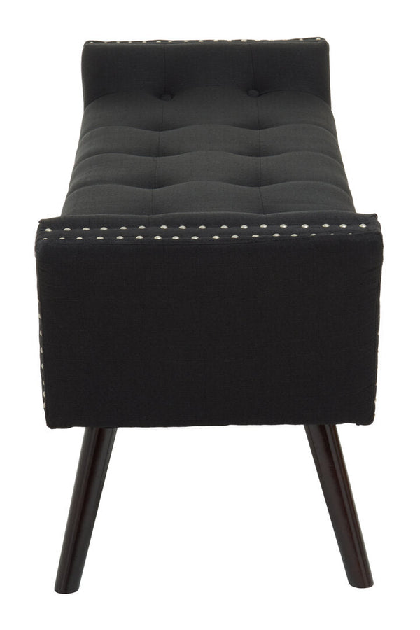 Alea Black Fabric Bench - Canwell Interiors Limited - Xshowhome