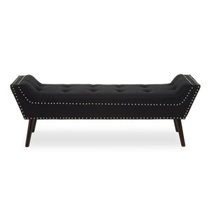 Alea Black Fabric Bench - XShowhome Limited - Xshowhome