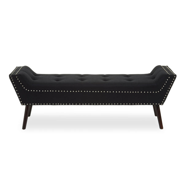 Alea Black Fabric Bench - XShowhome Limited - Xshowhome