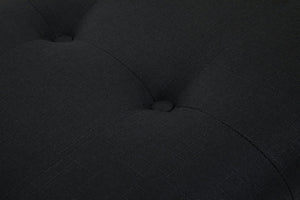 Alea Black Fabric Bench - XShowhome Limited - Xshowhome