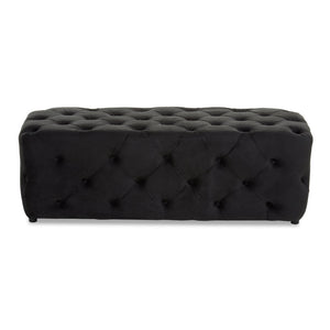 Alea Black Velvet Bench - Canwell Interiors Limited - Xshowhome