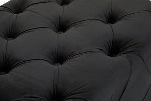 Alea Black Velvet Bench - XShowhome Limited - Xshowhome