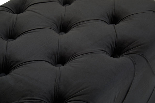 Alea Black Velvet Bench - XShowhome Limited - Xshowhome