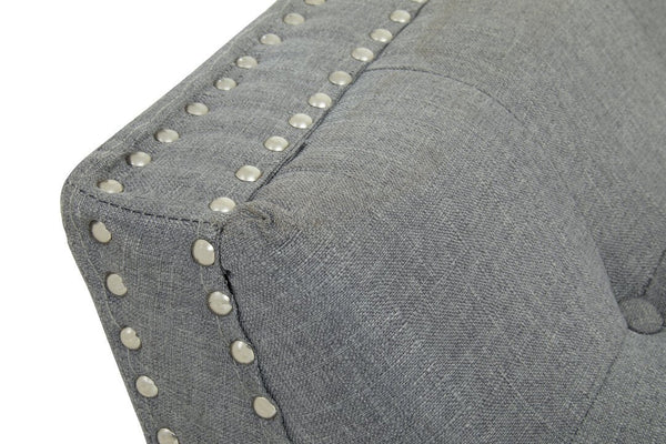Alea Grey Fabric Bench - Canwell Interiors Limited - Xshowhome